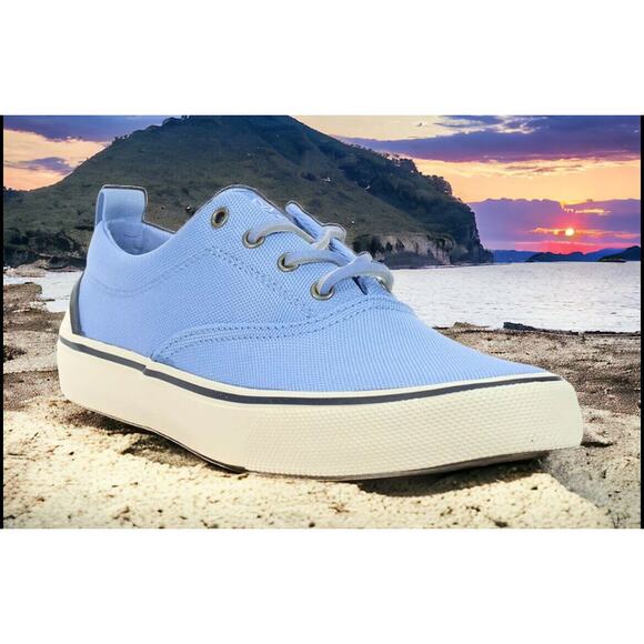 Sperry Striper II Seacycled Beach Blue Summer Deck Boat Shoes Mens 11 Fast Ship main image 14